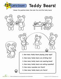 Teddy Bear Counting Worksheet Education Com Teddy Bear Theme Preschool Counting Counting Worksheets