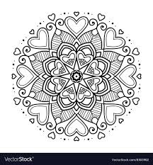 Black Simple Floral Mandala On White Background Vector Illustration Download A Free Pre In 2020 Abstract Coloring Pages Mandala Coloring Pages Pattern Coloring Pages