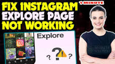 How To Fix Instagram Explore Page Not Working 2024 - YouTube