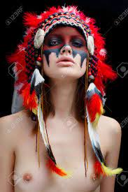 Beautiful Nude Young Native American Indian Woman Stock Photo, Picture and  Royalty Free Image. Image 53466817.