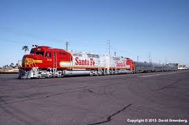 Atsf 100 Emd Fp45 Poses With A Business Train At Desert Lift In Glendale Az Photo By David Greenberg Train Topeka Diesel Locomotive