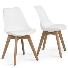 Huge range of plastic chairs, baby chair, novella chair, armless chair from brands like nilkamal, supreme at industrybuying. Amazon Com Belleze Retro Dsw Eames Style Molded Plastic Chair Side Premium Wooden Leg White S Molded Plastic Chairs Wooden Dining Room Chairs Plastic Chair