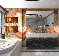 Custom High Quality Gold Vein Polished Glazed Porcelain Marble Big Tile  Slab Exterior Interior Wall Stone Decoration Tiles