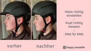 Ein reithelm muss für ein bedenkloses reitleben nicht nur bei sturz vor verletzungen schützen, sondern auch einen überaus annehmen innenraum besitzen. Reithelm Richtig Einstellen Kopf Ausmessen Am Beispiel Vom Uvex Elexxion Plus Reitmodenshop Youtube