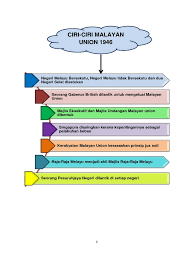 Pergerakan politik di sabah dan sarawak. 4 Malayan Union