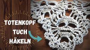 War also ganz flott gehäkelt! Totenkopf Dreieckstuch Hakeln Anleitung Youtube