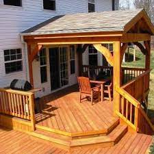 Home has a modernist sensibility focused on the privacy of the rear yard: 110 Covered Deck And Patio Ideas Patio Backyard Pergola