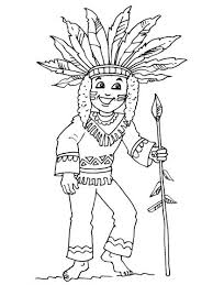 Petit Indien 23 Thema Kleurplaten Knutselen Indianen