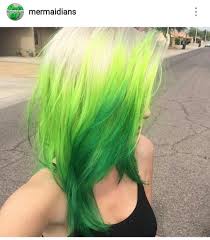 Pin By Dominique Arleane On Hair Unique Color Hair Neon Green Hair Green Hair Ombre