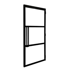 Solid Stalen Deur Met 3 Glasverdelingen 88x204 Cm Rechts Binnendeuren Gamma Be Stalen Deuren Binnendeuren Staal