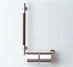楽天市場 おしゃれな トイレ手すり トイレットペーパーホルダー付き inax イナックス lixil リクシル kf m10w kf m10wr kf m10wl kmタイプ 紙巻器付 手すり 介護用 換気扇の激安ショップ プロペラ君 トイレ 手すり トイレットペーパーホルダー 介護 手すり