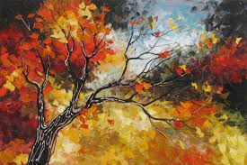 Amazing Landscapes Autumn Paintings Art By Lena Karpinsky Youtube Autumn Painting Fall Landscape Painting Painting