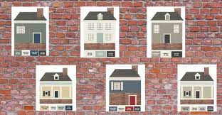 I think a gray/green shade can look very nice with red brick. The Best Paint Color Palettes For Red Brick Houses