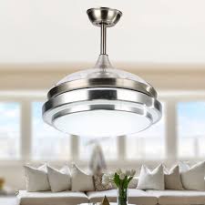 Shop 36 Dimmable Retractable Ceiling Fan With Led Light Remote 36 Overstock 28487399