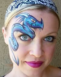 Tribal Dragon Face Painting Kinder Schminken Kinderschminken Und Schminkgesichter