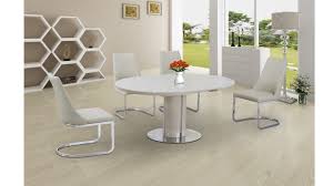 Order now for free delivery. Extending Round Cream High Gloss Glass Dining Table And 6 Chairs