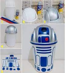 Maybe you would like to learn more about one of these? R2d2 Trash Can Star Wars Diy Star Wars Crafts Star Wars Bedroom