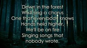 Down In The Forest We Ll Sing A Chorus Twenty One Pilots Forest Lyrics Forest Twenty One Pilots Pilot Quotes One Pilots