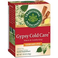 Elderflower tea to common cold. Traditional Medicinals Gypsy Cold Care Tea Elderflower Spice 16 Bag S Swanson Health Products