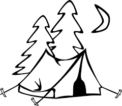 Campfire Clipart Png Camping Kid Pinterest Camping Clipart Black And White 1083415 Vippng