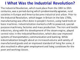 Ap World History The Industrial Revolution Ppt Video Online Download