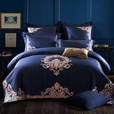 Comfort spaces vivian comforter set ultra soft all season lightweight microfiber geometric metallic print hypoallergenic bedding, full/queen, blush/gold. Pin On Luxury Bedding Gold