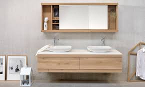 Bathroom Collection Mobilier Salle De Bain Salle De Bains Gris Et Bois Rangement Salle De Bain