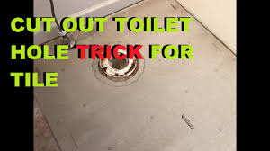 In other cases it has pulled the top layer of the wonderboard up with it. How To Cut Around A Toilet Hole With Backer Board Install Tile Youtube