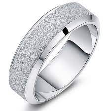 Engraved Custom Unisex Promise Ring Titanium 7mm Rings For Men Promise Rings For Guys Black Titanium Wedding Bands