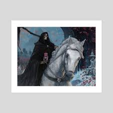 D E A T H Discworld Fanart An Art Print By Samuel Fraser Inprnt