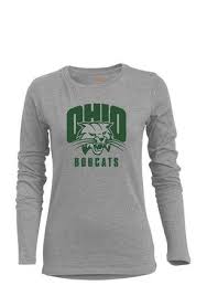 Ohio Bobcats Womens Bff Grey T Shirt Ohio Bobcats Ohio University Apparel Ohio University