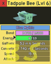 The probabilities are a 70% chance of getting a rare, 27% chance of getting an epic, 3% chance of. Bee Swarm Leaks On Twitter Onettdev New Bee Teaser Tadpole Bee Blue Mythic Type Introducing A New Type Mythic Mythic Has A Purple Background Color In The Hive