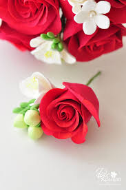Red Roses Freesia Stephanotis Tuberose And Hipericum Berry Bouquet And Boutonniere Love Rose Flower Red Roses Berry Bouquet