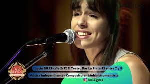 LUCÍA GILES anticipa su Show del viernes en Teatro BAR La Plata 43 7 y 8  DÍAS BUENOS con Mario Oneto
