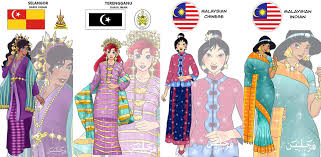 Download gambar sketsa doraemon kumpulan gambar mewarnai disney via gambar.co.id. Hebat Gadis Ini Lukis 17 Disney Princess Berpakaian Tradisi Melayu Sinar Plus