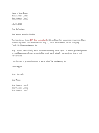 On the succeeding years, both the existing* & newly issued bpi credit card will enjoy 50% annual fee waiver provided both cards are still active. Credit Card Fees Letter Credit Card Fee