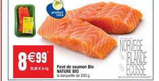 Offre Pave De Saumon Bio Nature Bio Chez Cora
