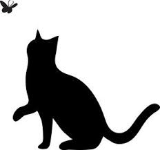 Pin By Jacque Draplin On Quilting Cat Clipart Black Cat Tattoos Cat Shadow