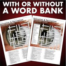 Check spelling or type a new query. Sensation And Perception Crossword Puzzle Review 30 Terms Key