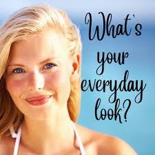 Not sure … how do people wear their hair out every day !? Blows in your  face , strands get stuck in the lipstick … haha . Anyway gave it a try!!