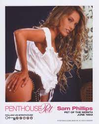 SAM PHILLIPS Rare PENTHOUSE June 1993 Pet Of The Month 8x10 Promo photo!  AVN | eBay