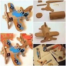 Las esquinas deberán coincidir para que nos quede un avión de. Aviones Con Tubos De Papel Higienico Juguetes Reciclados Para Ninos Reciclado Para Ninos Manualidades