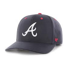 The 47 Mvp Has A Structured Crown A Curved Visor And An Adjustable Hook And Loop Closure The Front Has Raised Embroidery An Atlanta Braves Braves Sport Hat