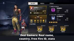 Garena free fire ceo,owner free fire full history revealed. Desi Gamers Real Name Country Free Fire Id Stats