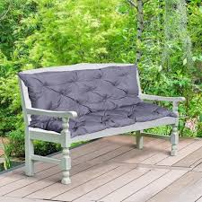 Coussin Matelas Assise Dossier Pour Banc De Jardin Balancelle Canape 2 Places Grand Confort 120 X 110 X 12 Cm Gris Neuf 40 Achat Vente Coussin D Exterieur Outsunny Coussin Assise Cdiscount