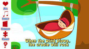 Rock A Bye Baby Song Lullaby Lyrics Nursery Rhyme Free Printable Coloring Pages Youtube