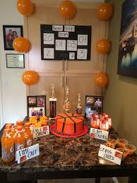 Pin By Shay Thomas On Aaron S Basketball Party Basketball Party Basketball Party Decorations Basketball Birthday Parties