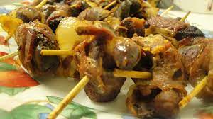 Baked Chicken Gizzards And Ox Liver Wrapped In Bacon Zimbokitchen