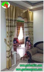 Sekat ruang tamu motif bunga. Model Gorden Pintu Tengah Gorden Ruang Tengah Terbaru 2019 Banjarnegara Ashifa Gordyn Jawa Tengah
