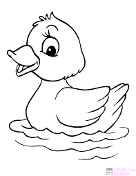 Dibujos Animados Para Colorear Pato